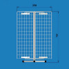 Стійка-вертушка 4 сітки настільна, висота 700 мм, ширина 350 мм