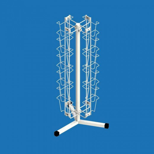 Стійка настільна обертова під листівки А6 (20 кишень)