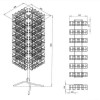 Стойка вращающаяся напольная под семена на 112 карманов