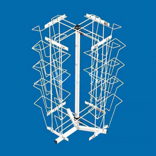 Стойка настольная вращающаяся под журналы А4 (16 карманов)