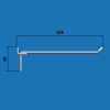 Крючок двойной на перфорацию 200 мм D4 мм