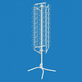 Стойка вращающаяся напольная под открытки А6 (54 ячейки)