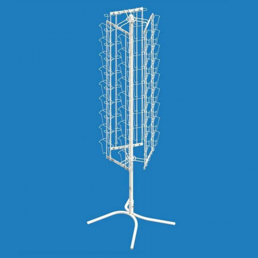 Стойка вращающаяся напольная под открытки А6 (54 ячейки)