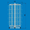 Стойка настольная вращающаяся под открытки А6 (30 ячеек)