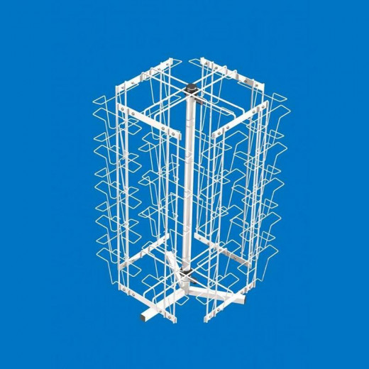 Стойка настольная вращающаяся под открытки А6 (40 ячеек)