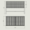 Корзина презентационная 60х120 (КП-612) белая