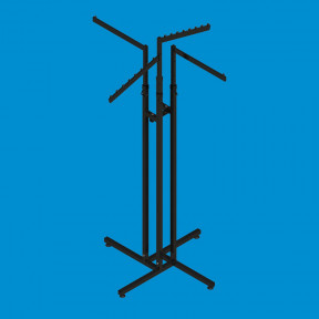 Стойка-вешало для одежды Краб 4 кронштейна прямые и наклонные